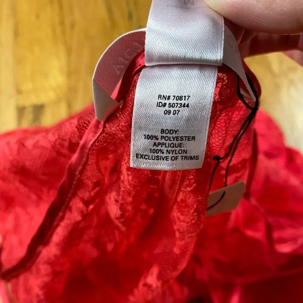 NWT Victoria’s Secret Very Sexy 2007 Y2k Red Slip Dress Size M